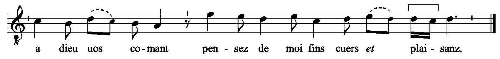 Refrain musical notation